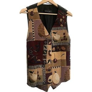Tapestry Retro Fruit Vest Waistcoat
